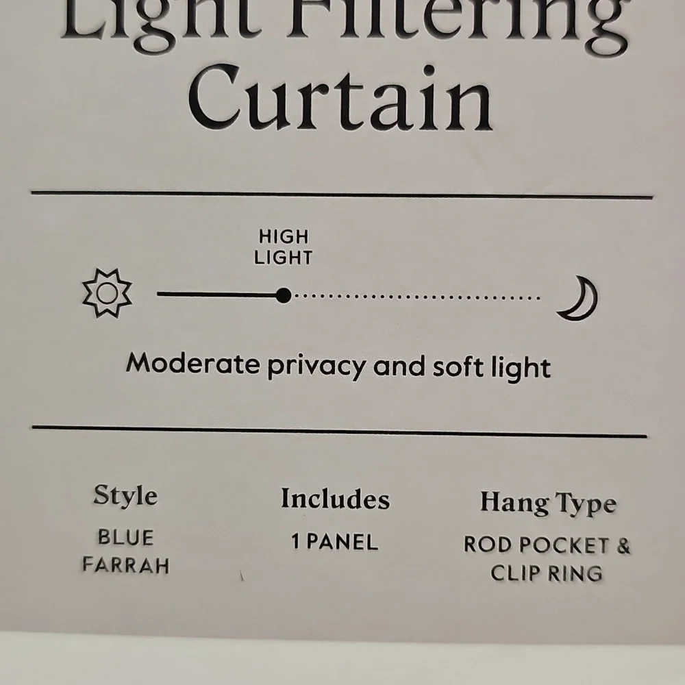 Nwt 2 Blue Window Curtains
